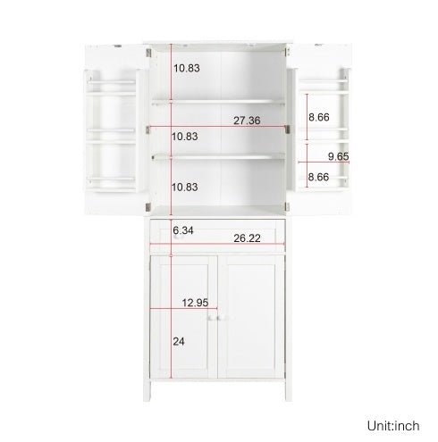 70.87Tall Kitchen Pantry, Storage Cabinet , Kitchen Cabinet , Drawer