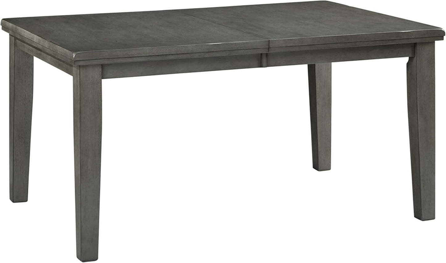 Hallanden Modern Farmhouse Dining Room Butterfly Extension Table, Dark