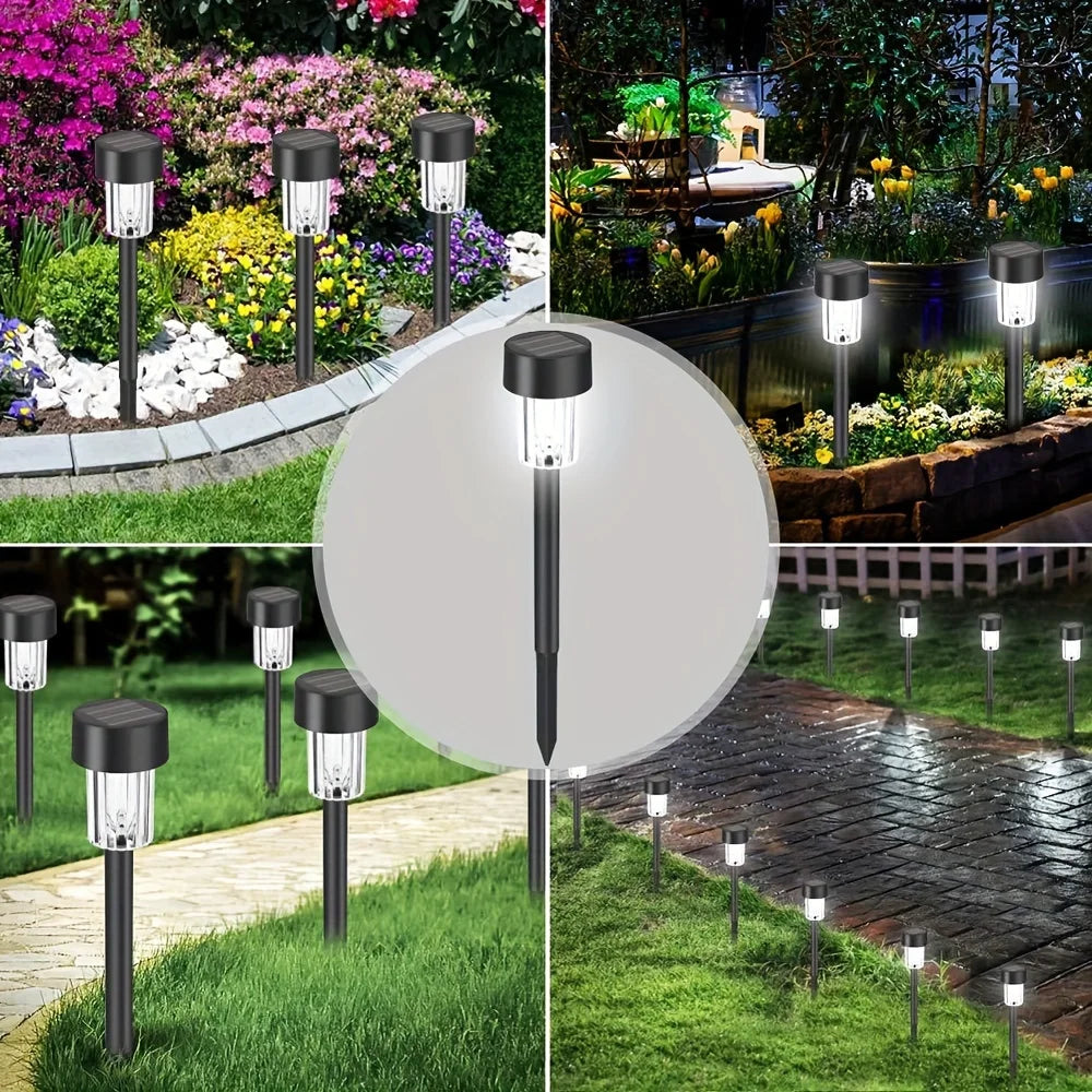 12 Pack Solar Outdoor Lights Garden Lamp Solar Powered Waterproof Landscape Path Outdoor for Yard Backyard Lawn Patio Decorative