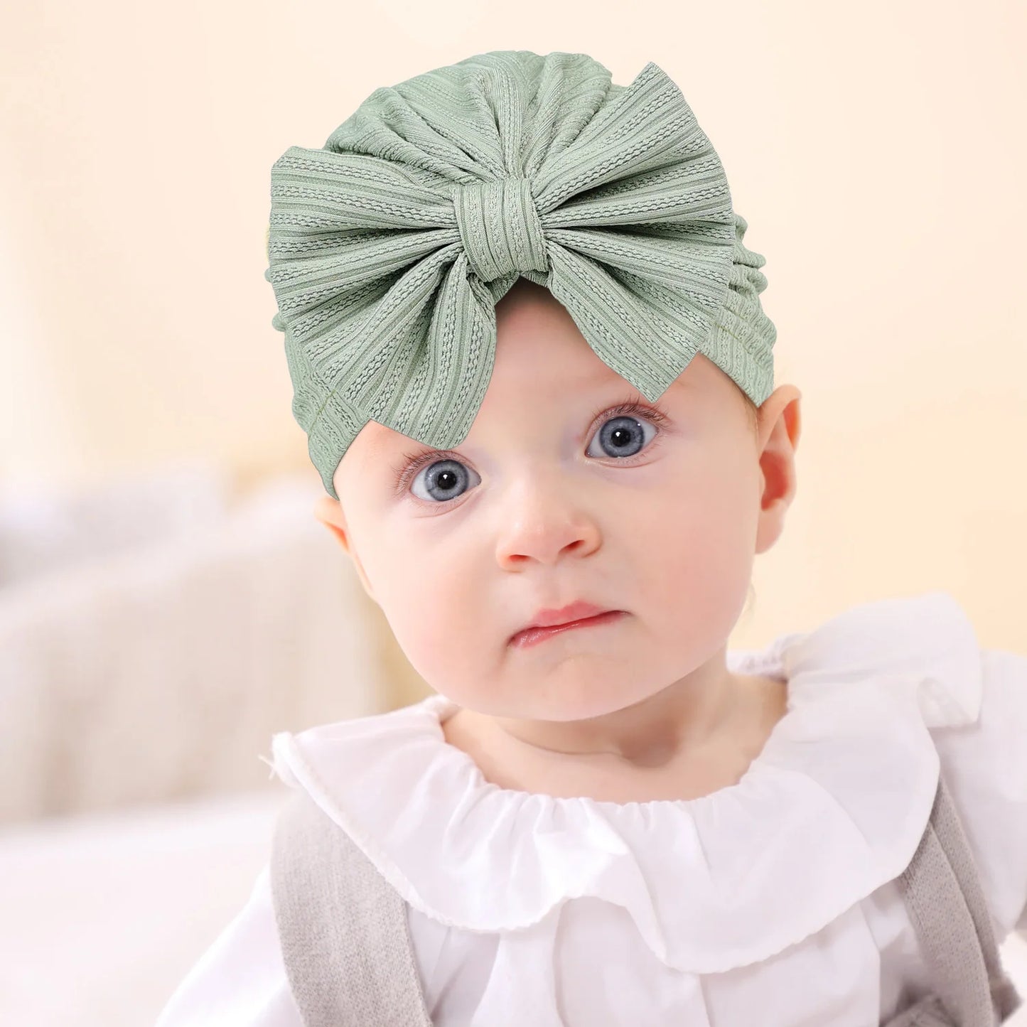 1 Pieces Lytwtw's Children Baby Hat Kids Bowknot Cap Newborn Girls Photography Props Spring Autumn Modis Beanie Infant Props