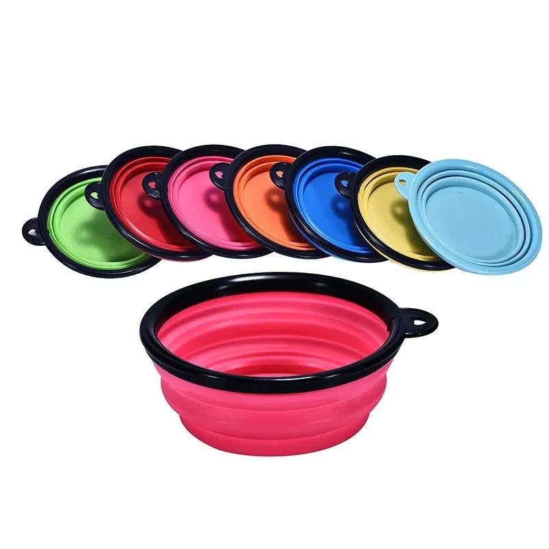 350mL Pet Folding Bowl Dog Supplies Outdoor Travel Portable Bowl Universal Food Bowl for Cats and Dogs Water Bowl