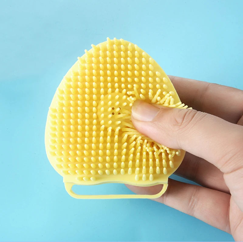 Silicone Dog Bath Massage Gloves Brush Pet Cat Bathroom Cleaning Tool Comb Brush for Dog Can Pour Shampoo Dog Grooming Supplies