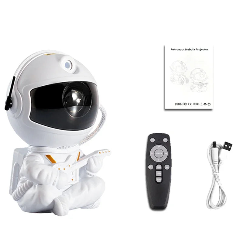 Astronaut Light Projector with Nebula Galaxy Projector Night Light Star Projector for Home Decorative Bedroom Children Kids Gift